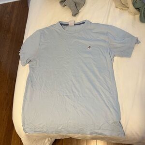 Brooks Brothers Blue Short Sleeve Tee Classic Crew Neck